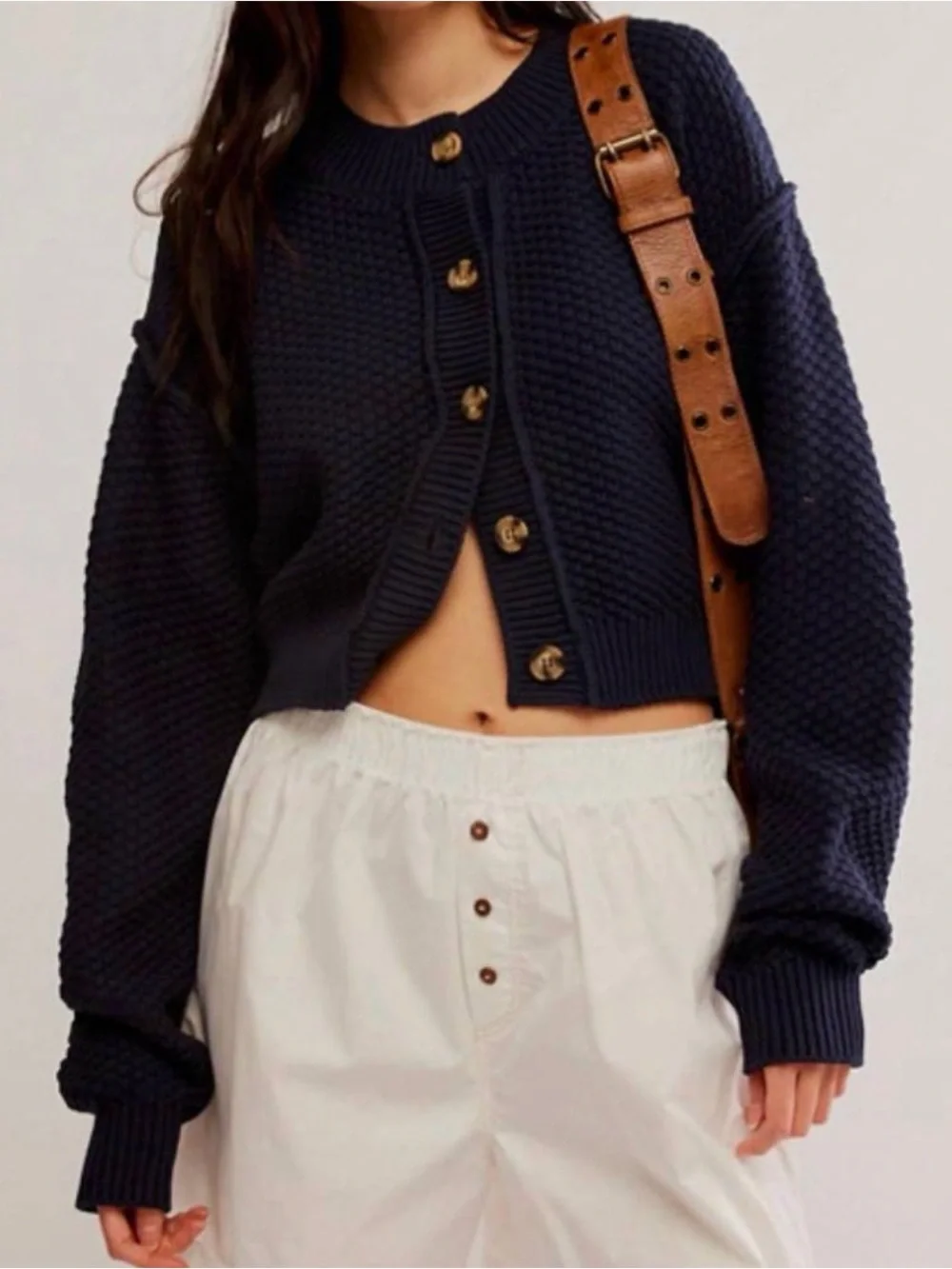 FREE PEOPLE lila cardi in sky captain Size Small